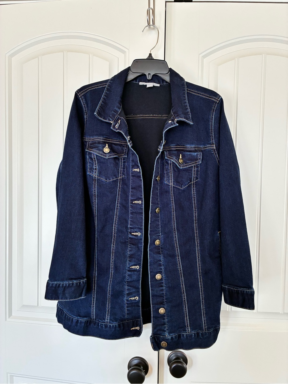 Woman Within Dark Indigo Denim Jacket